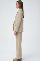 Roselenda-San Pedro Beige Pants-Kumaş Pantolon-3-fleurdirect.live