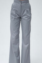 Roselenda-San Pedro Grey Pants-Kumaş Pantolon-2-fleurdirect.live