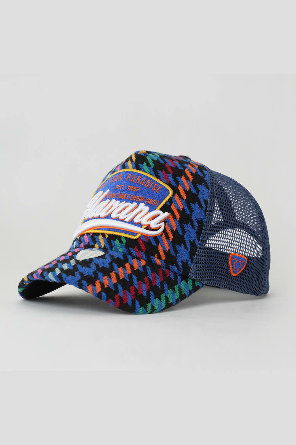 RustandRich-Trucker Şapka City's Collection Havana İndigo Unisex-Şapka-1-fleurdirect.live