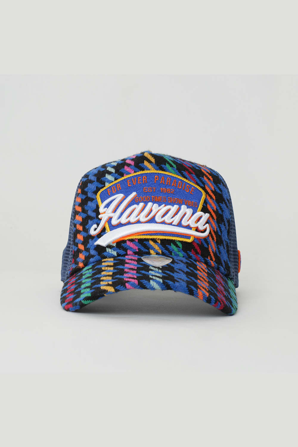 RustandRich-Trucker Şapka City's Collection Havana İndigo Unisex-Şapka-2-fleurdirect.live