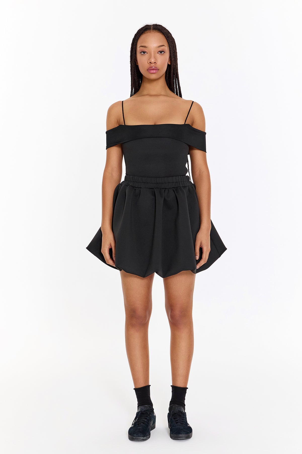 SBNM-Black Bubble Balloon Skirt-Etek-1-fleurdirect.live