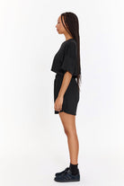 SBNM-Pull On Yoga Short In Black-Şort-2-fleurdirect.live