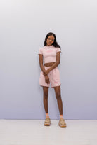SBNM-'' Self Love '' Crop Baby Tee-T-Shirts-4-fleurdirect.live