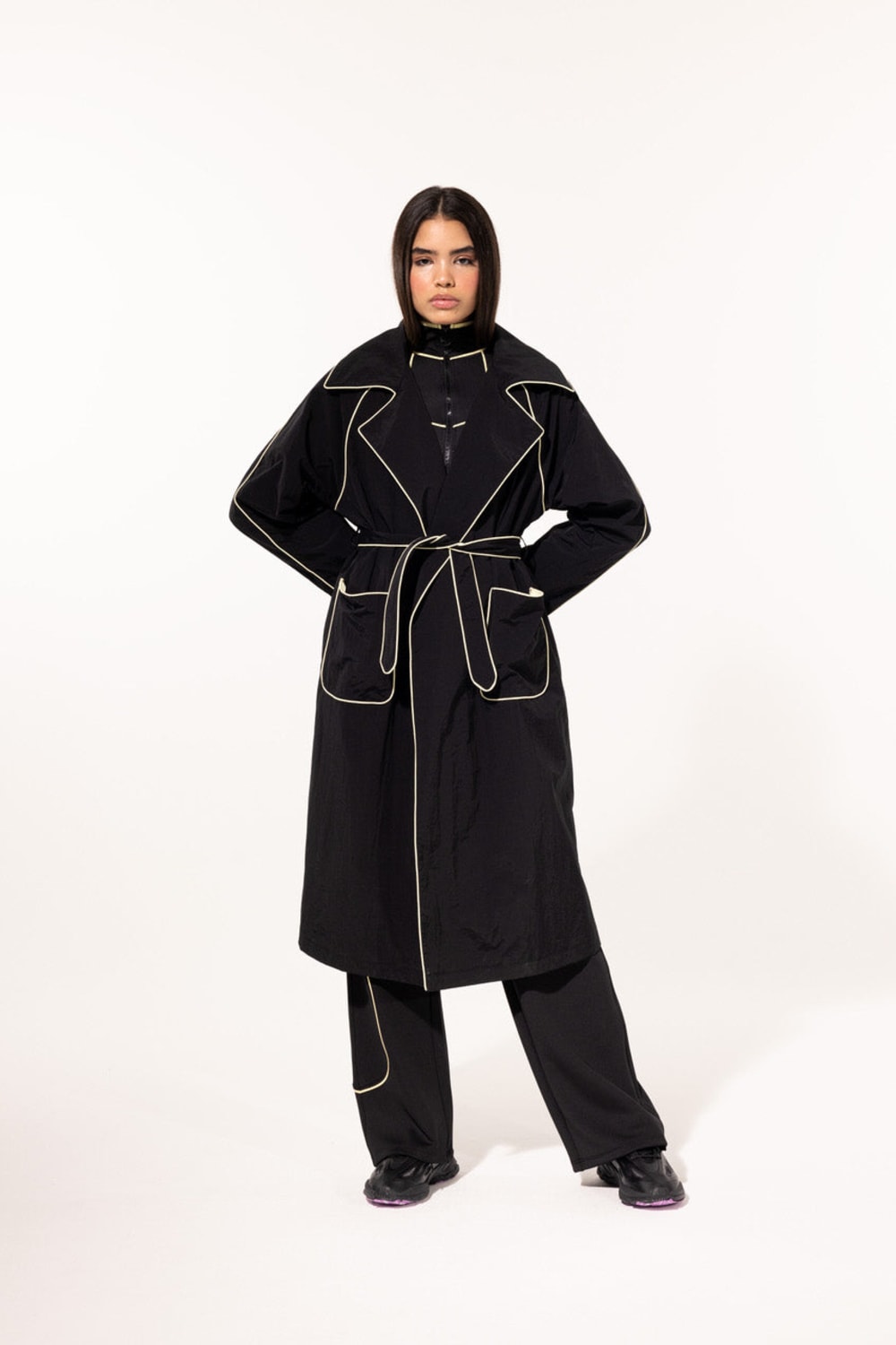 SBNM-Timeless Trenchoat Version Iii Black-Trençkot-3-fleurdirect.live