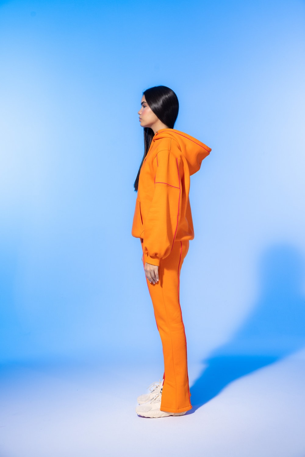 SBNM-Vivid Flame Orange Sweatshirt-Sweatshirts & Hoodies-2-fleurdirect.live