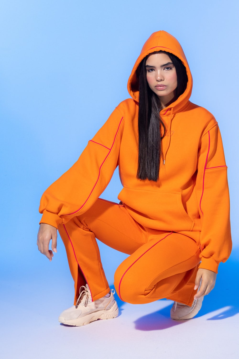 SBNM-Vivid Flame Orange Sweatshirt-Sweatshirts & Hoodies-6-fleurdirect.live