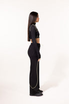 SBNM-Yellow Contrast Straight Pants-Eşofman-5-fleurdirect.live