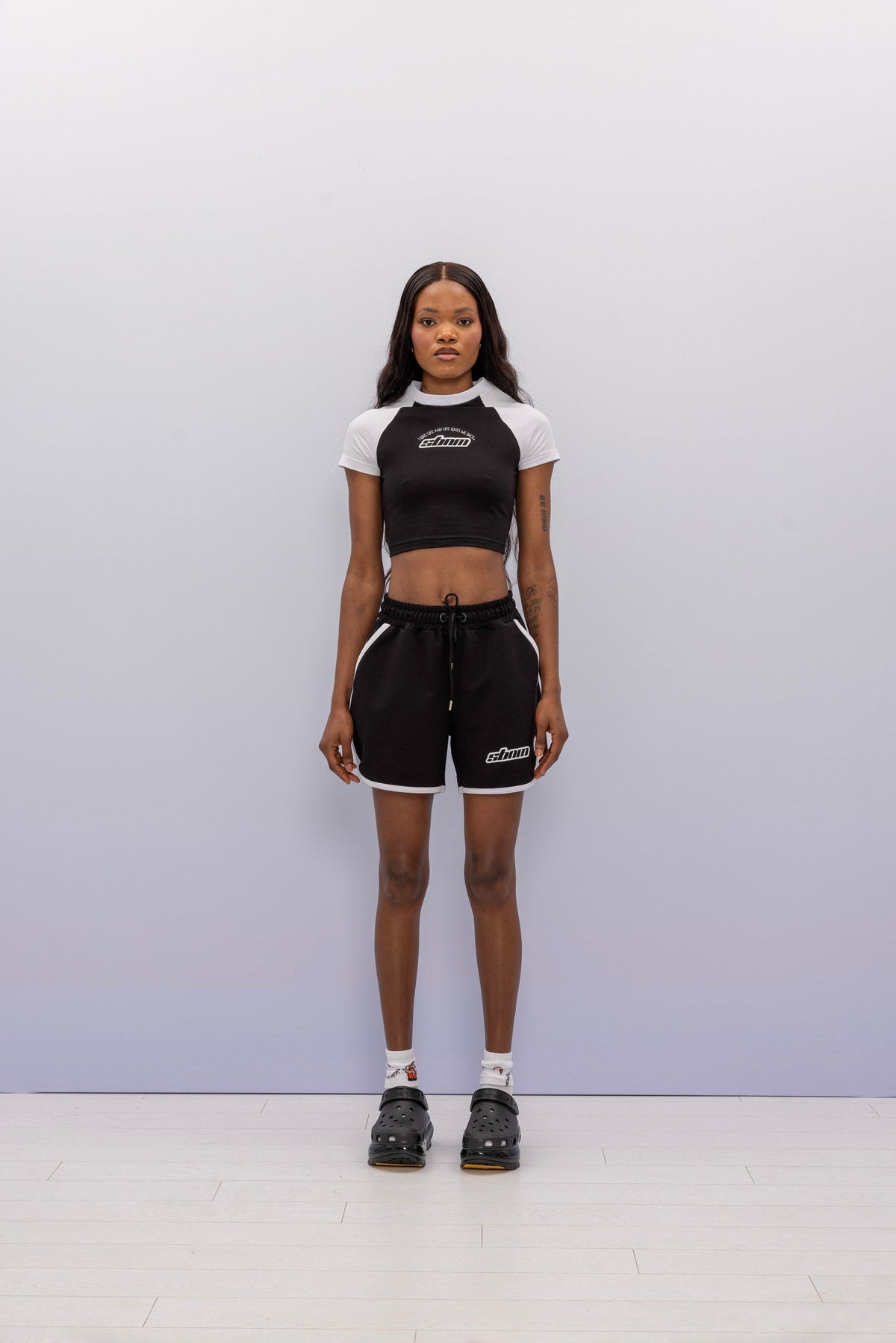 SBNM-'' Ying Yang '' Crop Baby Tee-T-Shirts-1-fleurdirect.live