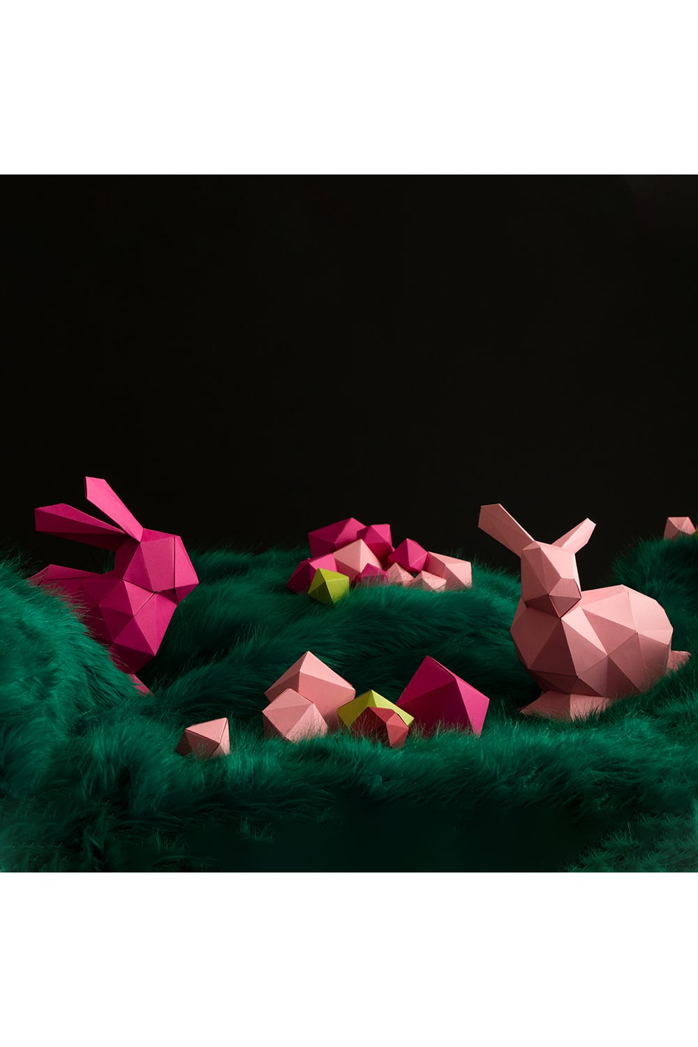 Seb Studio-Seb_Rabbit fuşya Kendin Yap Heykel Kiti-Heykel-1-fleurdirect.live