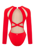 Sellie-Odyssey Long Sleeve One-piece Radiant Red-Mayo-3-fleurdirect.live
