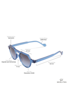 Senlites-Alyona Blu Unisex Şeffaf Mavi Degrade Uv400 Beşgen Güneş Gözlüğü-Güneş Gözlüğü-4-fleurdirect.live