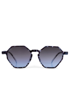 Senlites-Aurora Azzuro Unisex Mavi Degrade Uv400 Altıgen Güneş Gözlüğü-Güneş Gözlüğü-1-fleurdirect.live