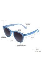 Senlites-Juvela Ceruleo Unisex Mat Şeffaf Mavi Polarize Kare Güneş Gözlüğü-Güneş Gözlüğü-4-fleurdirect.live