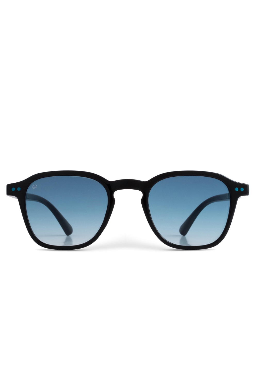 Senlites-Kyler Aquamari̇ne Unisex Siyah Degrade Uv400 Kare Güneş Gözlüğü-Güneş Gözlüğü-1-fleurdirect.live