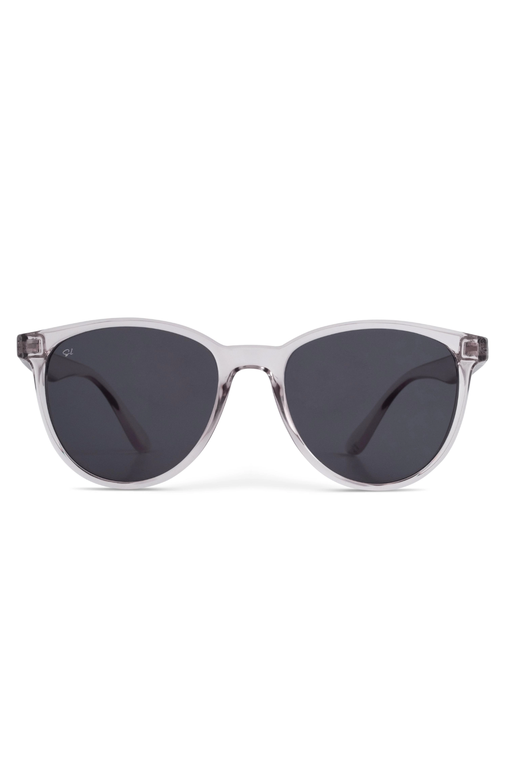 Senlites-Shaye Bianco Unisex Şeffaf Polarize Oval Güneş Gözlüğü-Güneş Gözlüğü-1-fleurdirect.live