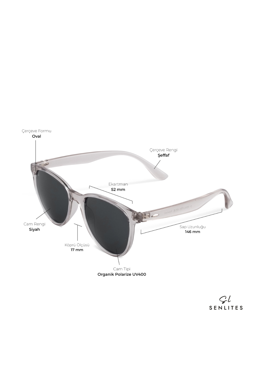 Senlites-Shaye Bianco Unisex Şeffaf Polarize Oval Güneş Gözlüğü-Güneş Gözlüğü-4-fleurdirect.live