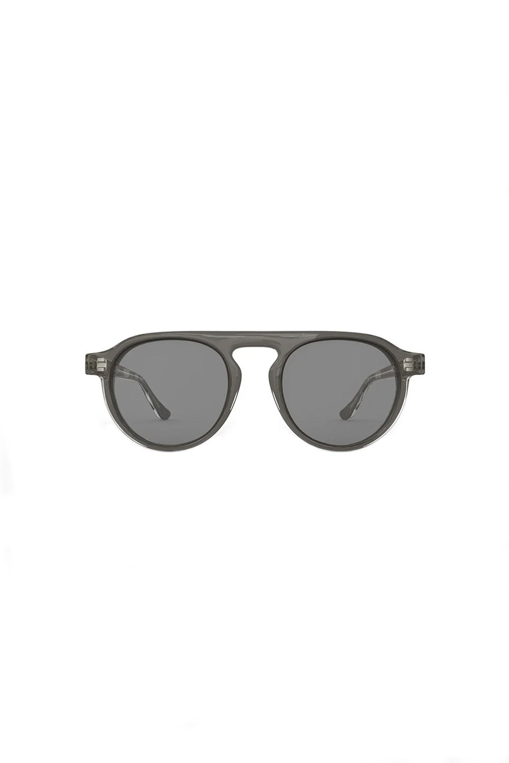 Sertaç Taşdelen-Gri Camlı Siyah Çerçeveli Asetat Cr-39 Uv 400 Unisex Güneş Gözlüğü Model G 03-Güneş Gözlüğü-2-fleurdirect.live