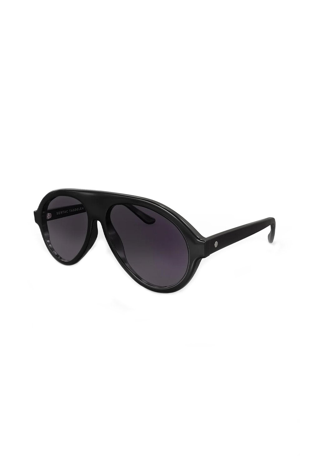 Sertaç Taşdelen-Siyah Degrade Camlı Siyah Çerçeveli Asetat Cr-39 Uv 400 Unisex Güneş Gözlüğü Model G 02-Güneş Gözlüğü-3-fleurdirect.live