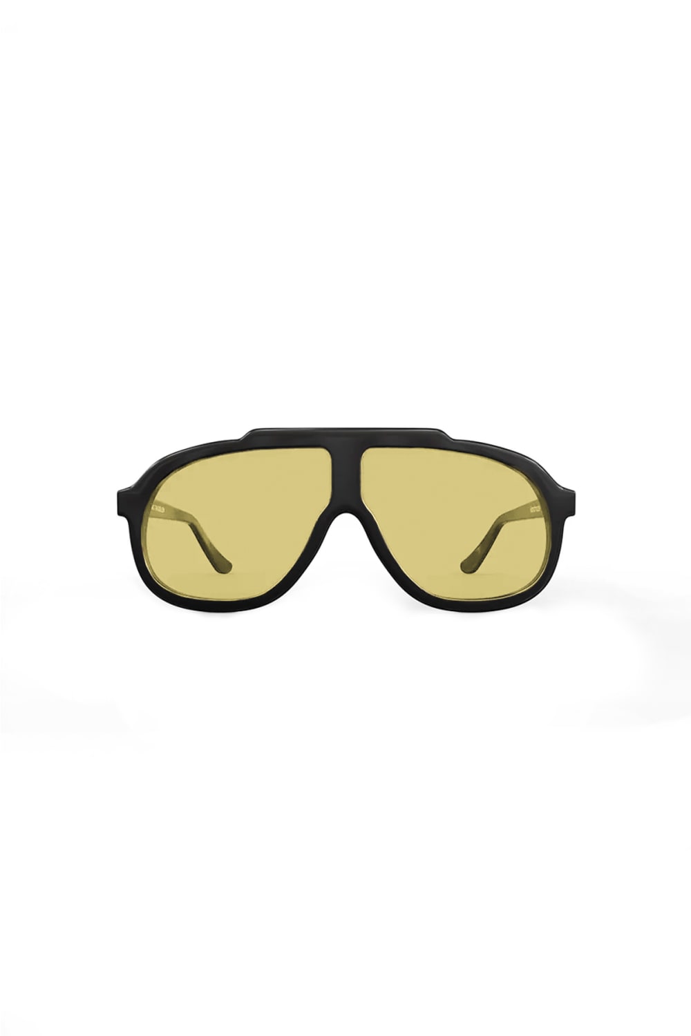 Sertaç Taşdelen-Yellow Camlı Siyah Çerçeveli Asetat Cr-39 Uv 400 Unisex Güneş Gözlüğü Model G 01-Güneş Gözlüğü-1-fleurdirect.live
