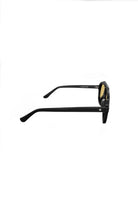 Sertaç Taşdelen-Yellow Camlı Siyah Çerçeveli Asetat Cr-39 Uv 400 Unisex Güneş Gözlüğü Model G 01-Güneş Gözlüğü-3-fleurdirect.live