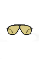 Sertaç Taşdelen-Yellow Camlı Siyah Çerçeveli Asetat Cr-39 Uv 400 Unisex Güneş Gözlüğü Model G 01-Güneş Gözlüğü-5-fleurdirect.live