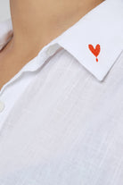 Sfida İstanbul-Flamlı Keten Dokulu Pamuk Gömlek Elbise- Linen Look Shirt Dress - Ar001b-Elbise-7-fleurdirect.live