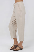 Sfida İstanbul-Keten / Pamuk Şalvar Pantalon. Linen / Cotton Slouchy Pant - Ar007-Pantolon-2-fleurdirect.live