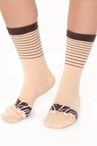 Socks + Stuff-Chocolate Caramel Donut Çorap-Çorap-2-fleurdirect.live