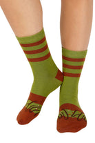Socks + Stuff-Pistachio Swirl Donut Socks-Çorap-2-fleurdirect.live