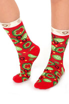 Socks + Stuff-Veggie Vegetarian Pizza Çorap-Çorap-2-fleurdirect.live