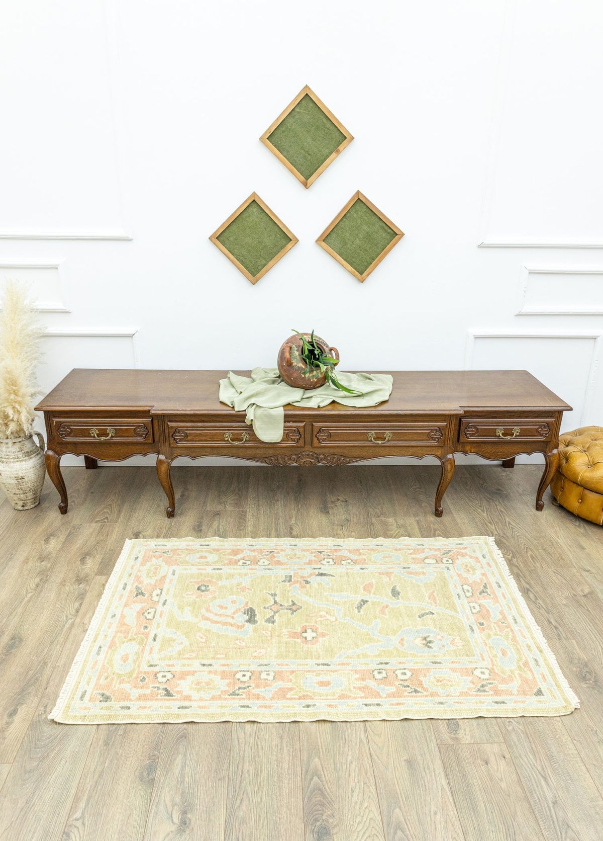 Soho Antiq-Adal El Dokuma Uşak Halısı 94x150 Cm-Halı-2-fleurdirect.live