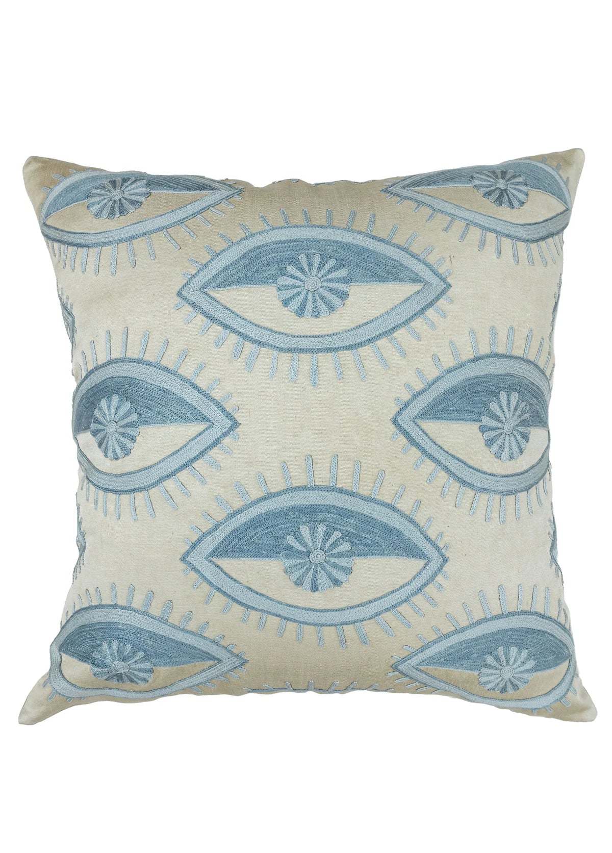 Soho Antiq-Adal Göz Desenli Kırlent 50x50 Cm-Kırlent-1-fleurdirect.live