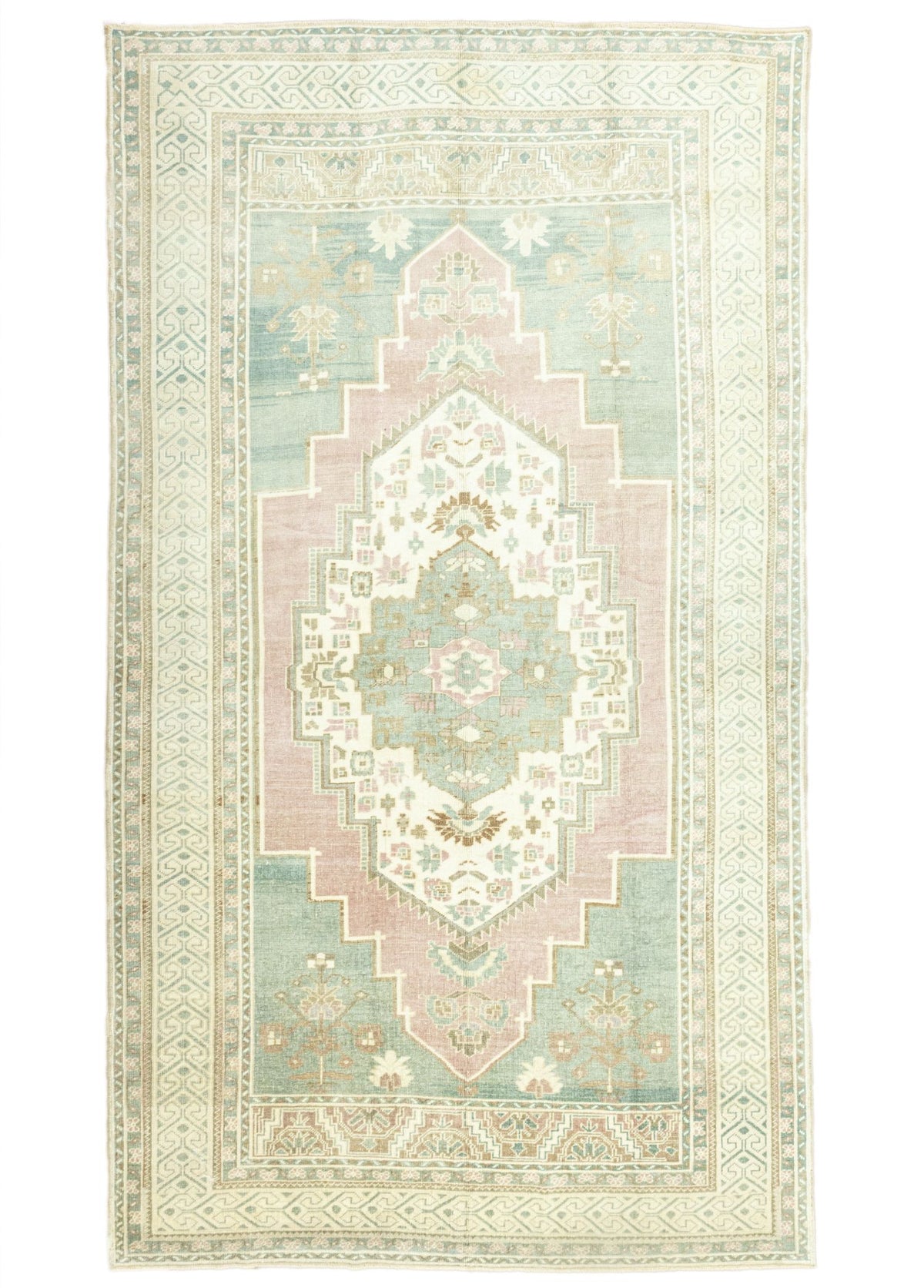 Soho Antiq-Adarok Pastel El Dokuma Taşpınar Halısı 173x320 Cm-Halı-1-fleurdirect.live