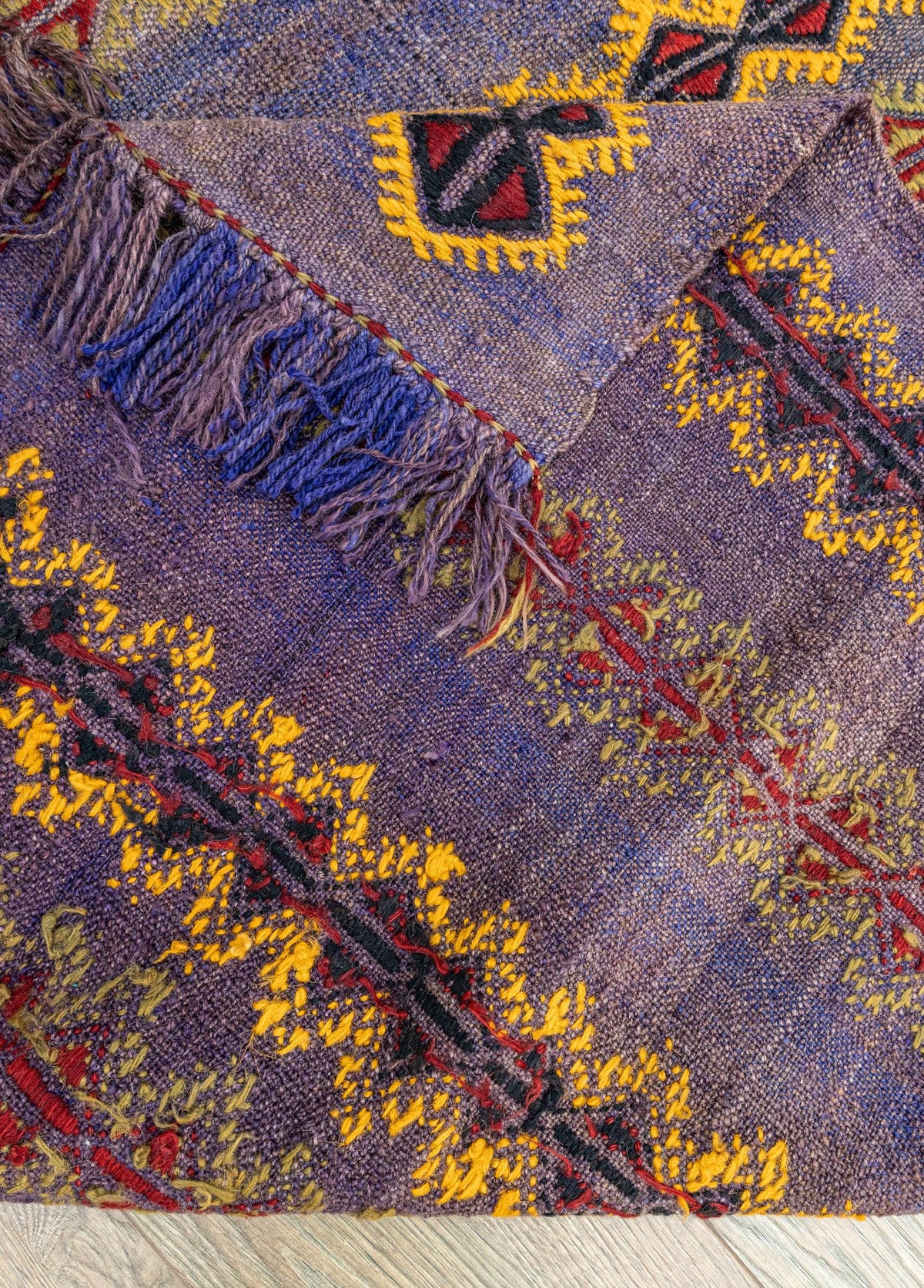 Soho Antiq-Aiden El Dokuma Çift Kanat Yün Cicim Kilim 124x168 Cm-Kilim-7-fleurdirect.live