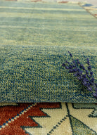 Soho Antiq-Allium El Dokuma Yeşil Azeri Halı 124x187 Cm-Halı-4-fleurdirect.live