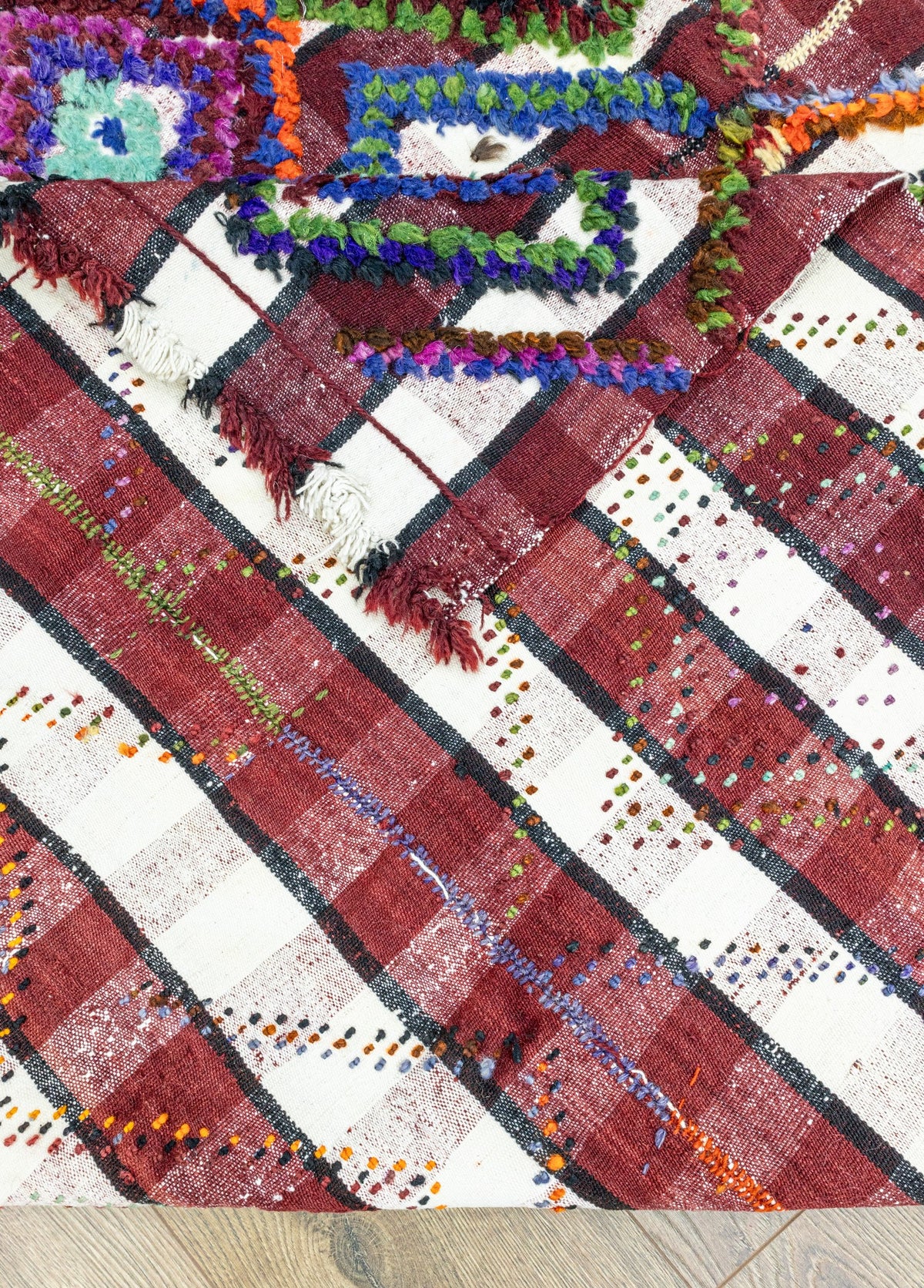 Soho Antiq-Aspar Tülü Kabartmalı El Dokuma Kilim 140x223 Cm-Halı-6-fleurdirect.live