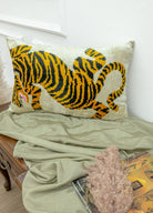 Soho Antiq-Bangu Kaplan Desenli İkat Kırlent 60x40 Cm-Kırlent-2-fleurdirect.live
