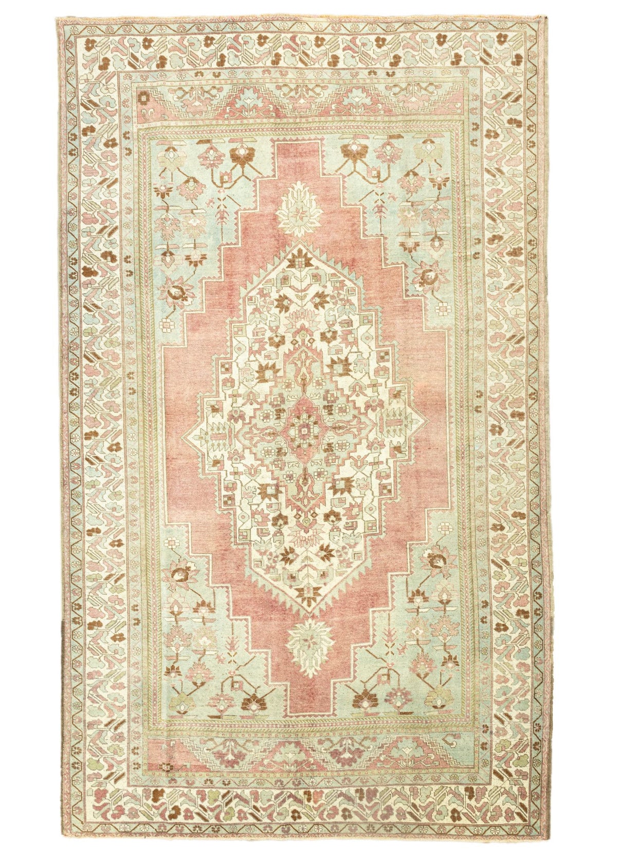 Soho Antiq-Begonya Pastel Renkli Vintage Halı 231 x 385 Cm-Halı-1-fleurdirect.live