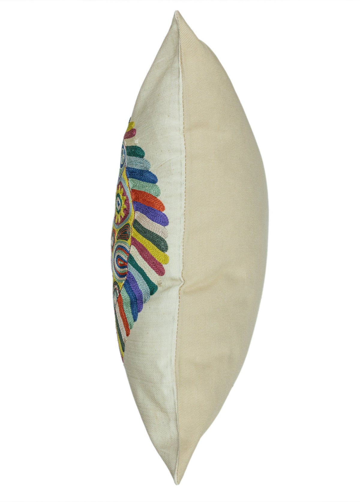 Soho Antiq-Brun El Yapımı Suzani Kırlent 45x45 Cm-Kırlent-6-fleurdirect.live