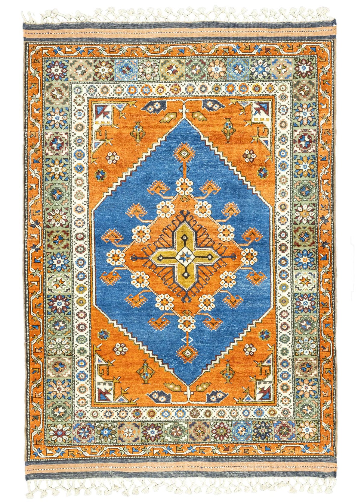 Soho Antiq-Dargıl El Dokuma Renkli Dazkırı Halı 158x210 Cm-Halı-1-fleurdirect.live