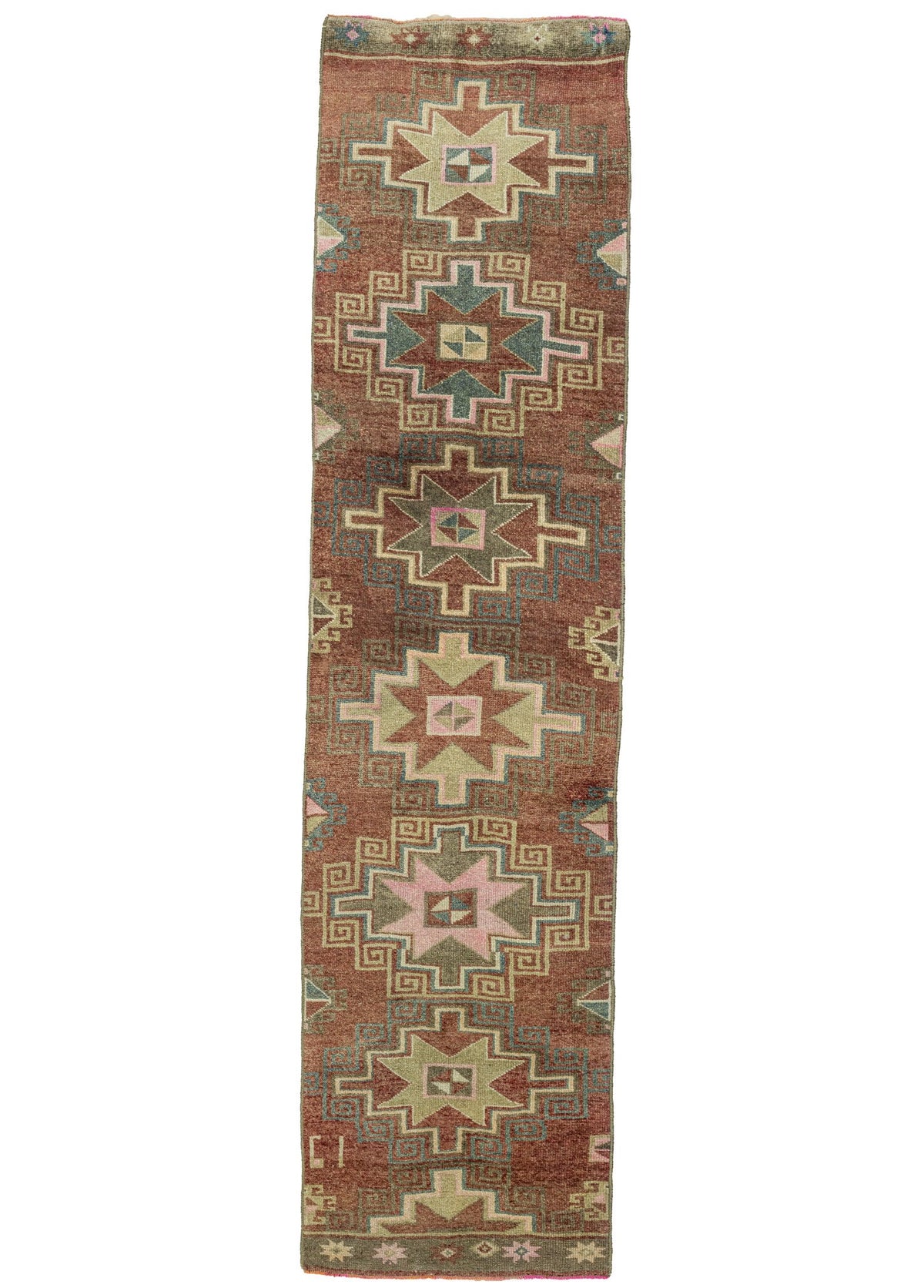 Soho Antiq-Dilemer Geometrik Desenli Herki Yolluk 100x447 Cm-Halı-1-fleurdirect.live