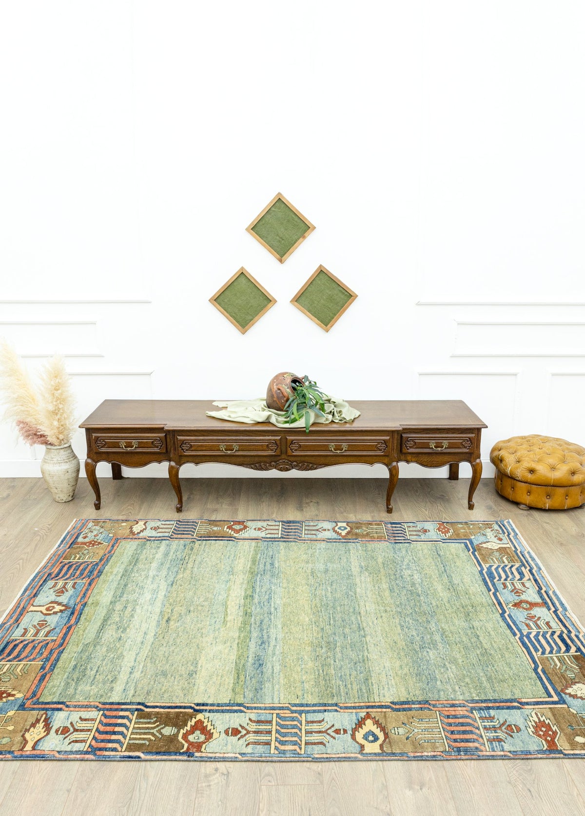 Soho Antiq-Eflin El Dokuma Abrajlı Azeri Halı 170x244 Cm-Halı-2-fleurdirect.live