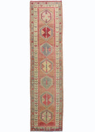 Soho Antiq-Erak Rustik El Dokuma Yün Herki Yolluk 89x359 Cm-Halı-1-fleurdirect.live