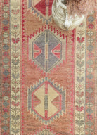 Soho Antiq-Erak Rustik El Dokuma Yün Herki Yolluk 89x359 Cm-Halı-3-fleurdirect.live