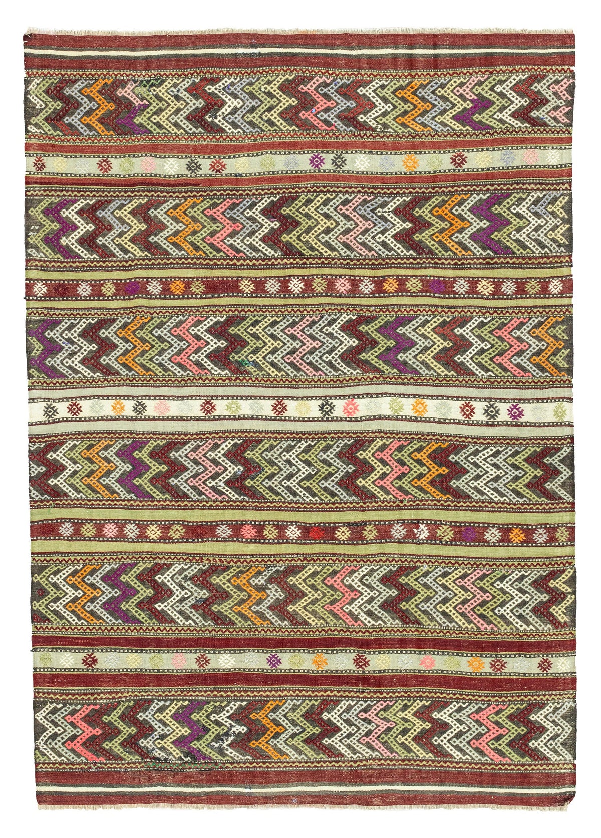 Soho Antiq-Esmat Renkli El Dokuma Cicim Kilim 155x218 Cm-Halı-1-fleurdirect.live