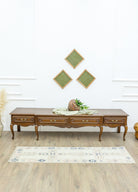 Soho Antiq-Geray İlkel Desenli Uşak Yolluk 57x189 Cm-Halı-2-fleurdirect.live