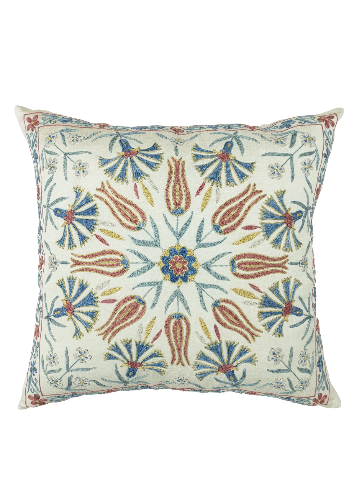 Soho Antiq-Girelli İpek Suzani Kırlent 50x50 Cm-1-fleurdirect.live