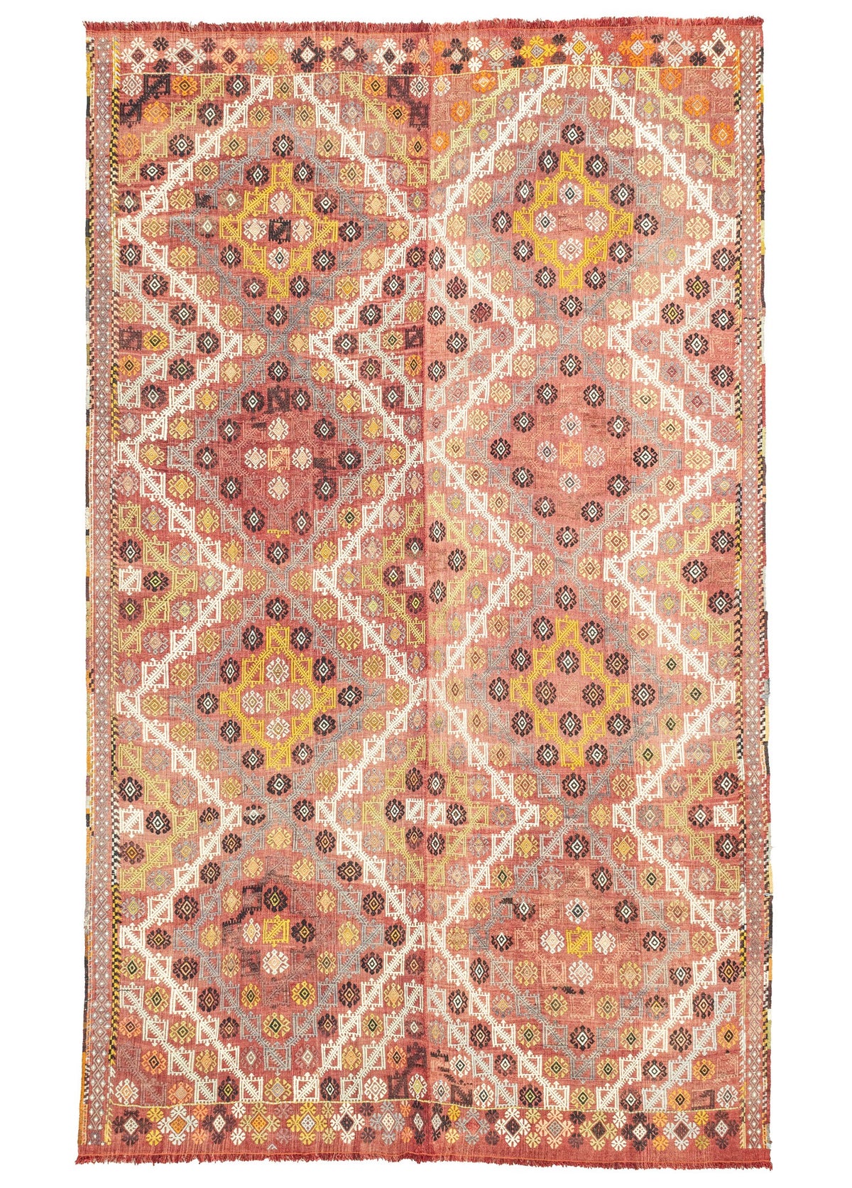 Soho Antiq-Hamed çift Kanat El Dokuma Cicim Kilim 182x297 Cm-Halı-1-fleurdirect.live