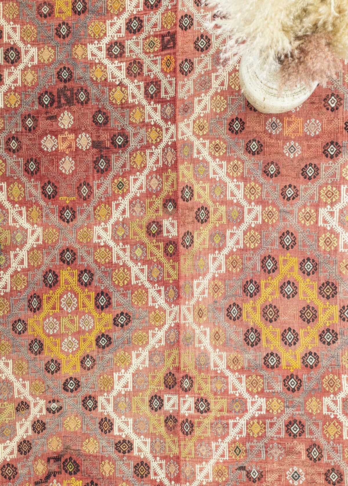 Soho Antiq-Hamed çift Kanat El Dokuma Cicim Kilim 182x297 Cm-Halı-3-fleurdirect.live