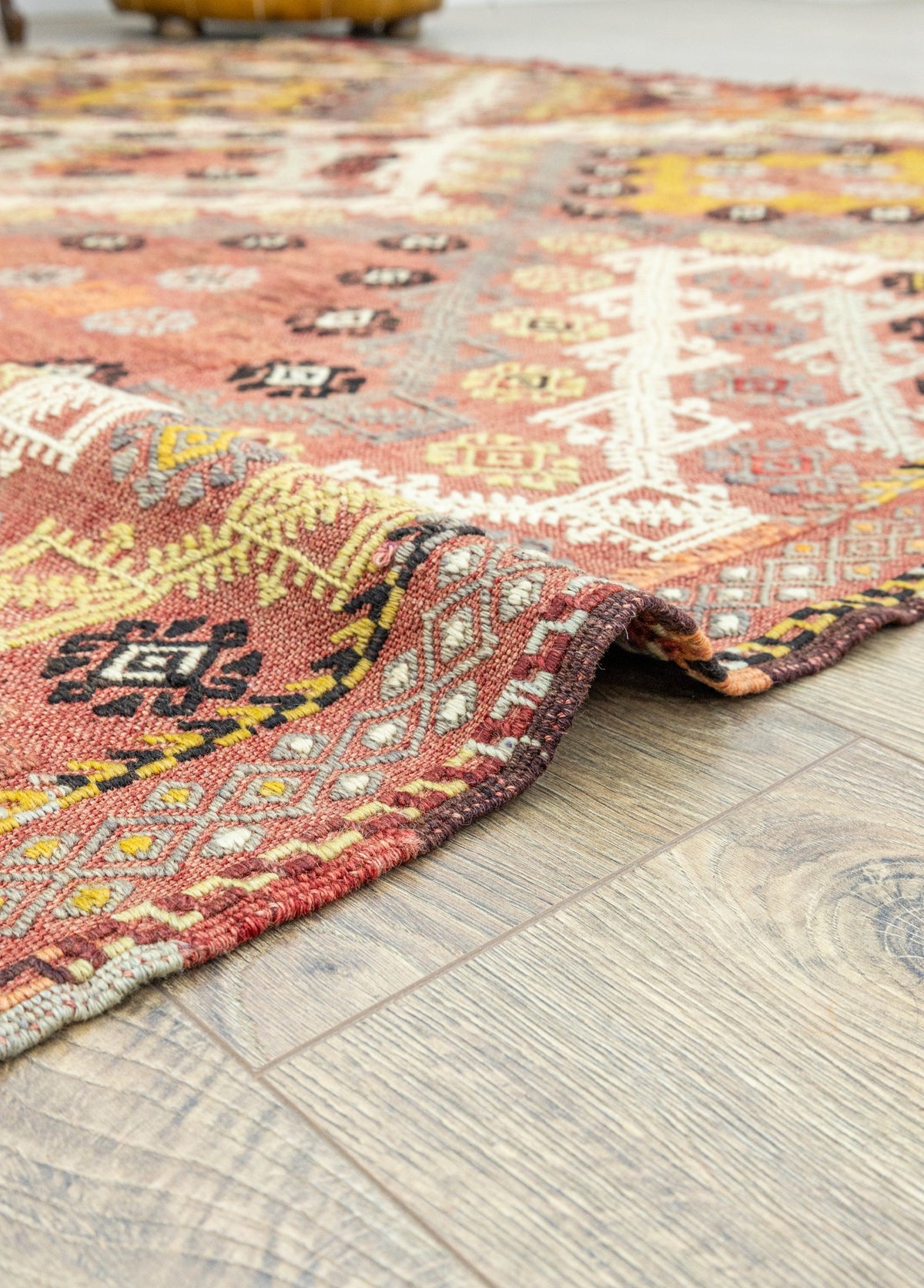 Soho Antiq-Hamed çift Kanat El Dokuma Cicim Kilim 182x297 Cm-Halı-5-fleurdirect.live